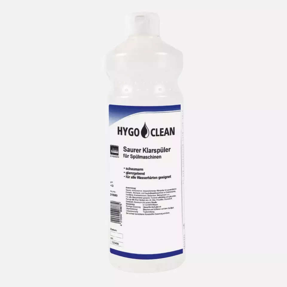 HygoClean 31685, Acidic Dishwasher Rinse Aid, 1 l, image 1, gallery thumbnail