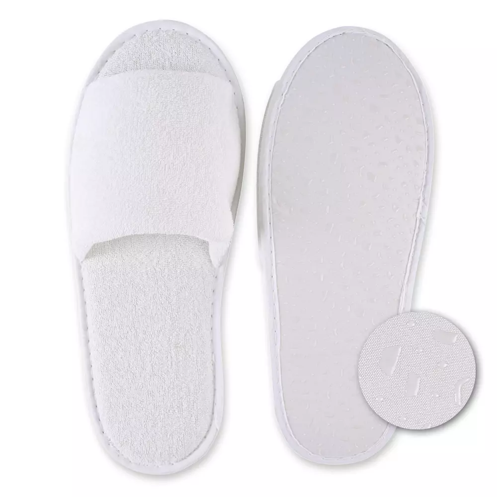 Hygostar 55528, Grip Pantoffeln Offen, Polyester, Weiß, image 1