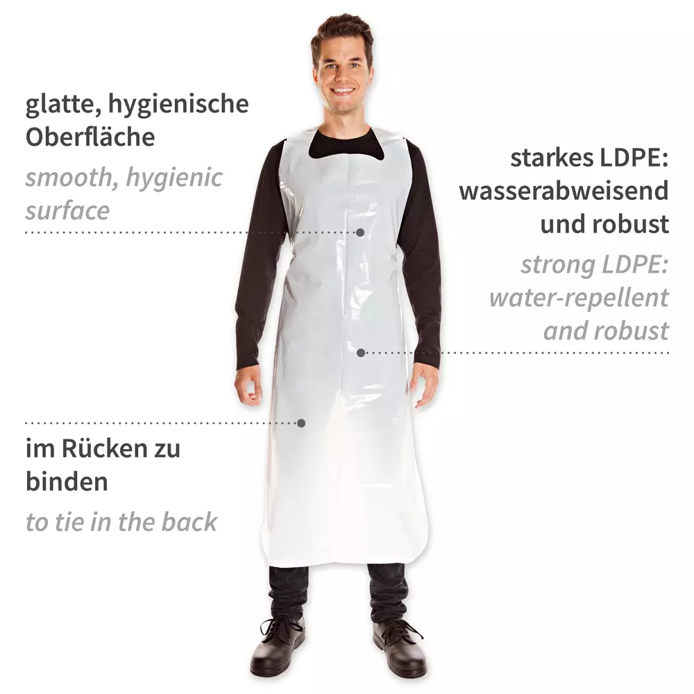 HygoStar 2356, Disposable LDPE Aprons, 60 my, 125 x 75 cm, image 10