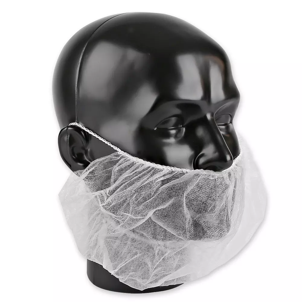 HygoStar 29220, PP Earloop Beard Covers, White, image 1