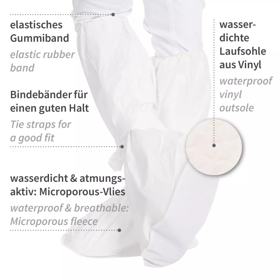 HygoStar 28418, Microporous Overboots, White, image 4, gallery thumbnail