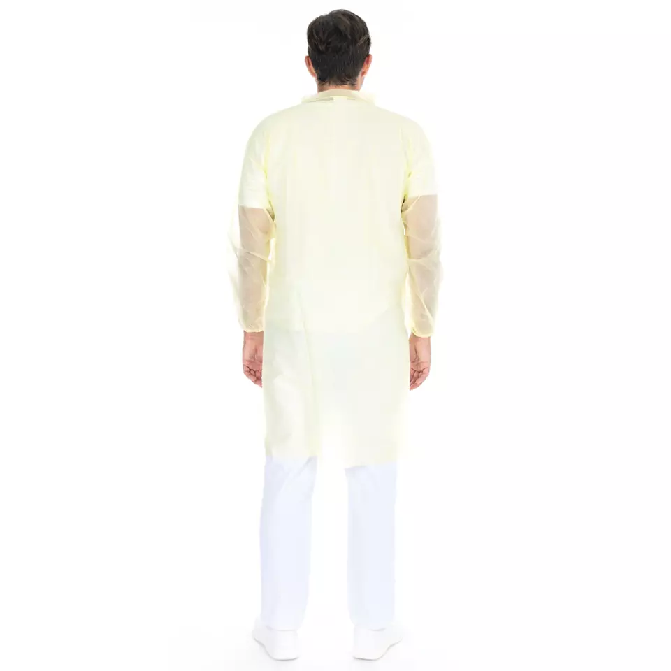 HygoNorm 274824, Light PP Gowns, XXXXL, Yellow, image 3, gallery thumbnail
