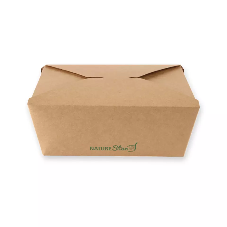 NATUREStar 416316, Menu Organic Kraft Paper/PLA Food Boxes, 162 x 132 x 64 mm, image 4, gallery thumbnail
