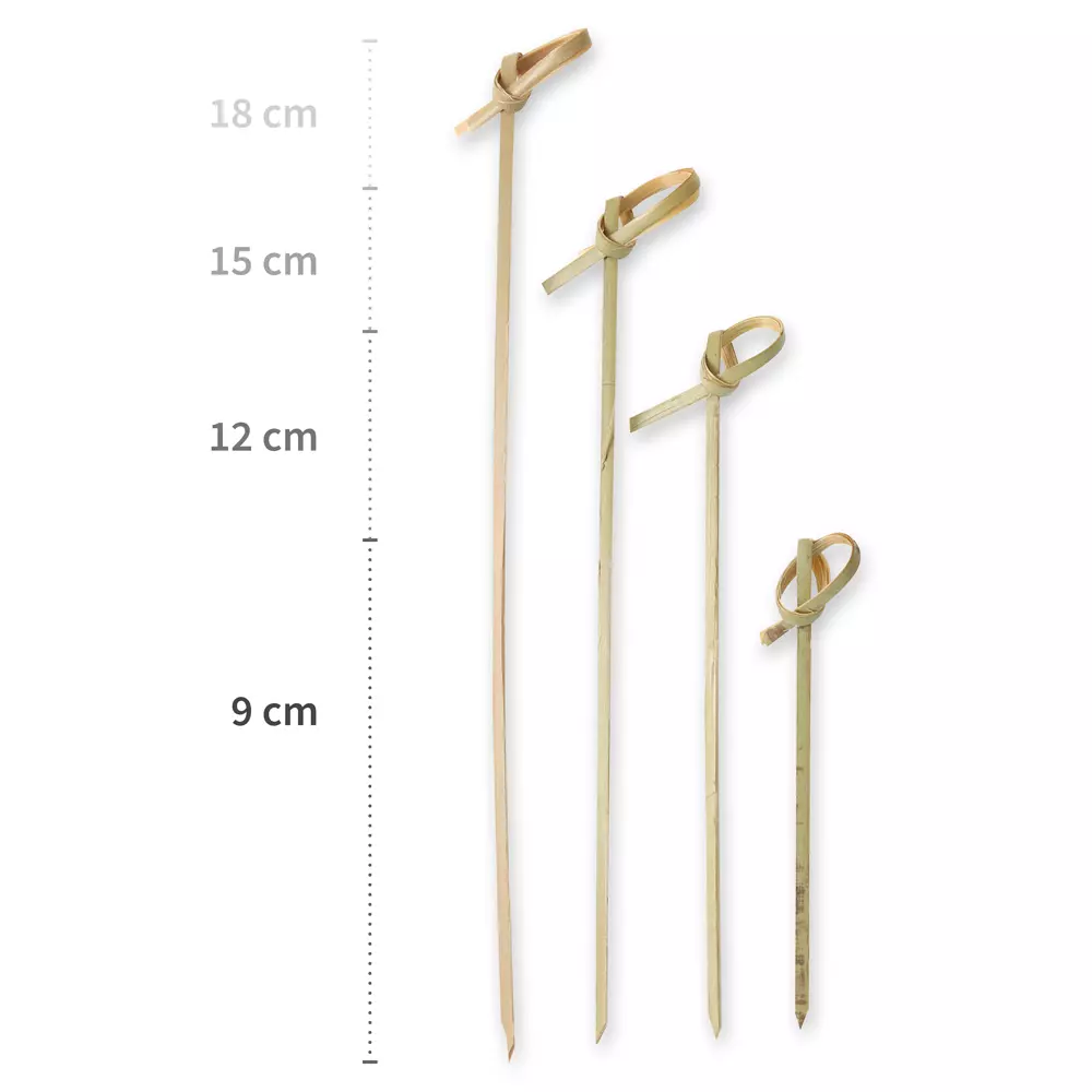 NATUREStar 38967, Organic Loop Bamboo Fingerfood Skewers, 120 mm, Natural, image 6