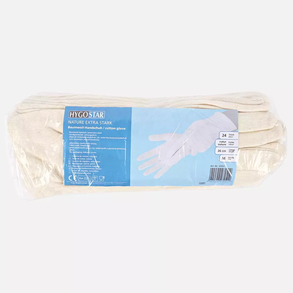HygoStar 27241, Nature Solid Cotton Gloves, image 2