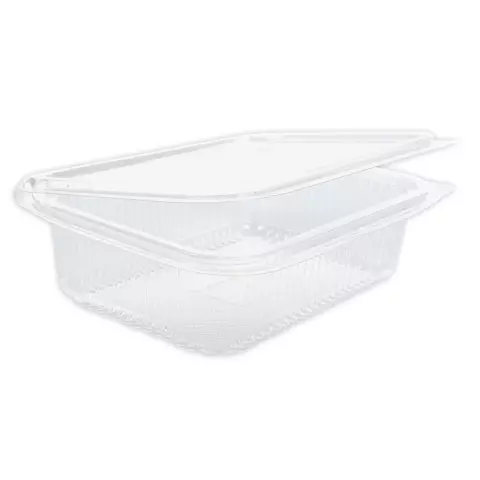 Franz Mensch Organic Rectangular PLA Deli & Salad Bowls with Hinged Lid, 750 ml