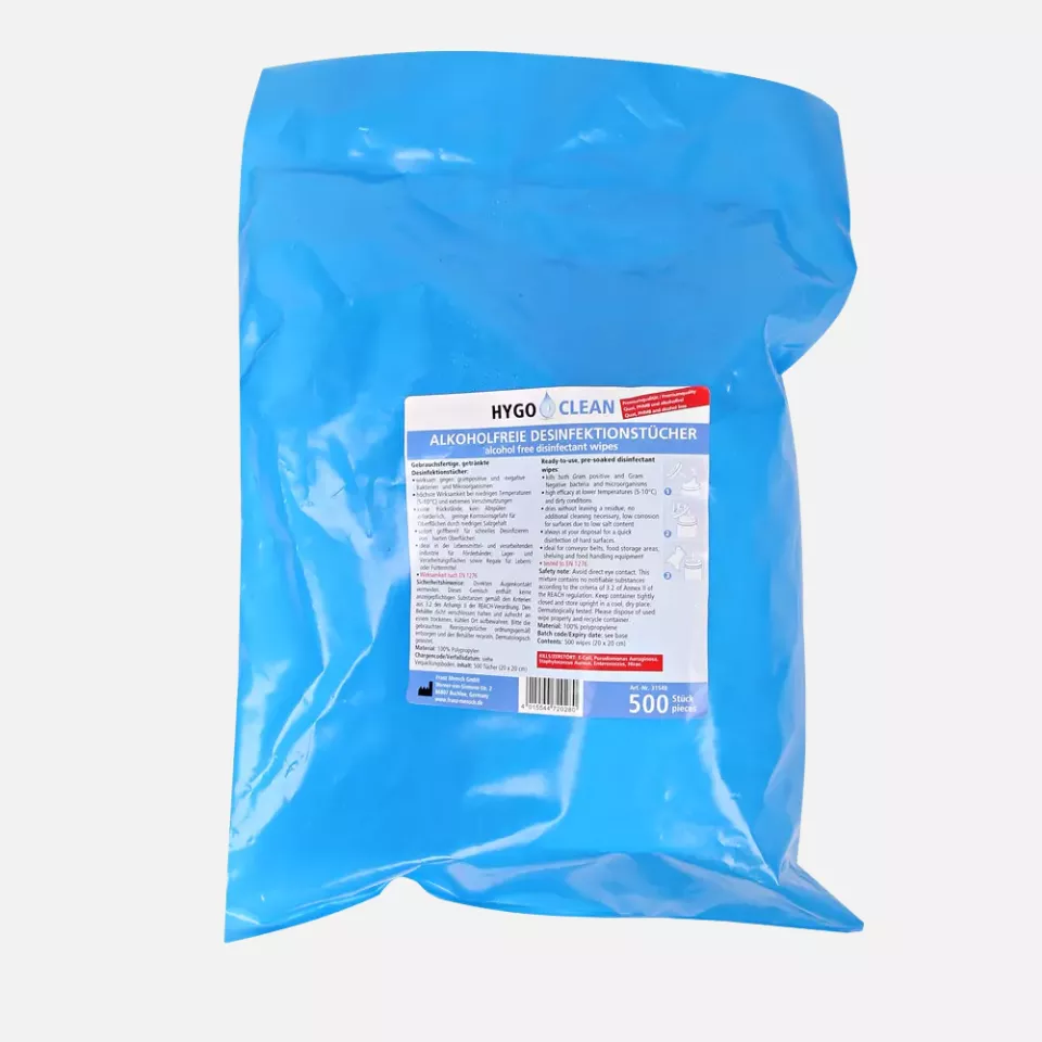 HygoClean 31548, PP Disinfection Wipes, 20 x 23.5 cm, Non-Alcoholic, image 1, gallery thumbnail