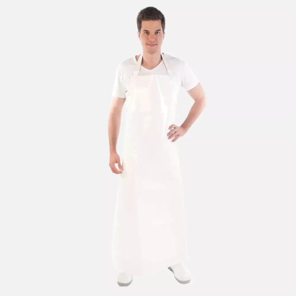 HygoStar 23741, PU, 350 my Bib Aprons, 120 x 100 cm, White, image 1