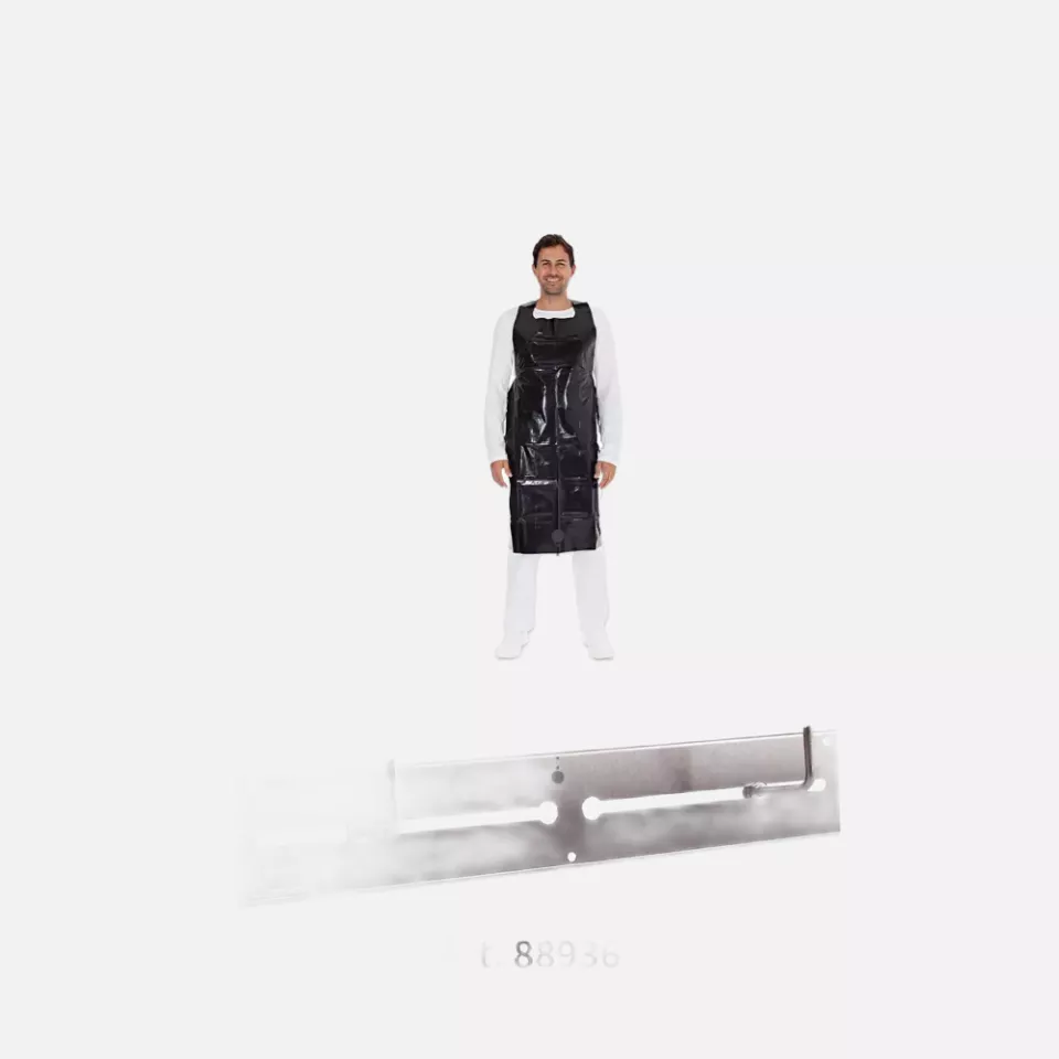HygoStar 2358, Disposable LDPE Aprons, 125 x 75 cm, Black, 60 my, image 1, gallery thumbnail