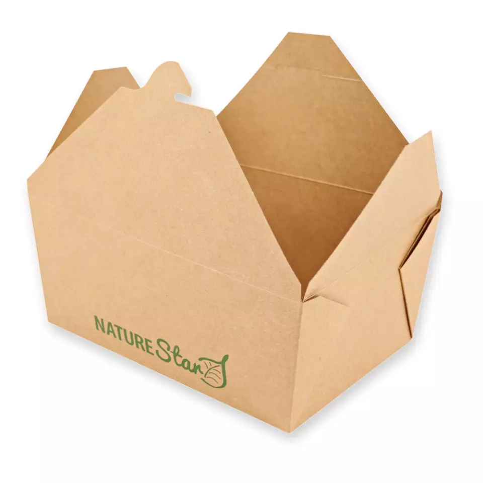 NATUREStar 417323, Menu Organic Kraft Paper/PE Food Boxes, FSC®-Mix, 215 x 162 x 90 mm, image 7, gallery thumbnail