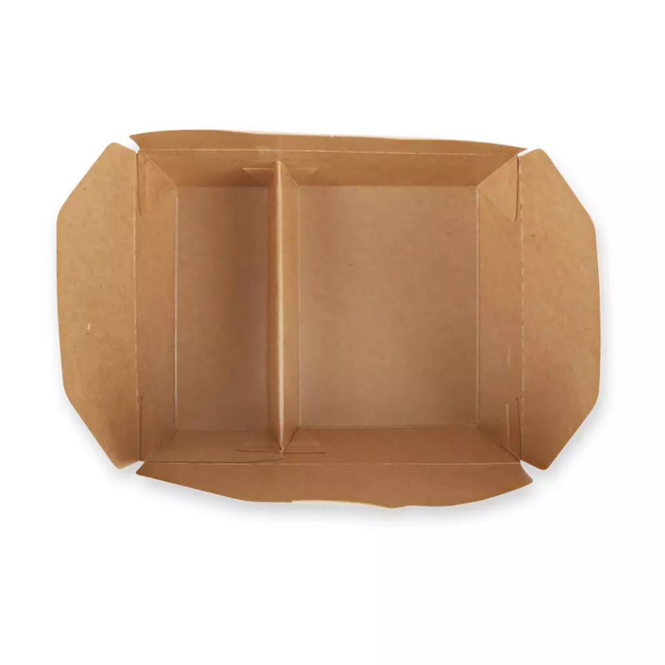 NATUREStar 417314, Menu Organic Food Boxes, 2-compartments, 168 x 135 x 50 mm, Kraft Paper/PE, FSC®-Mix, image 4, gallery thumbnail