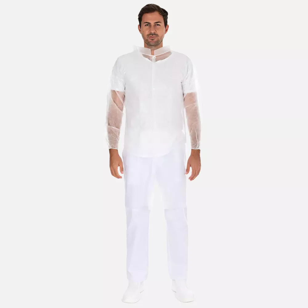 HygoNorm 27409P, Light PP Visitor Gowns with Push Buttons, image 1