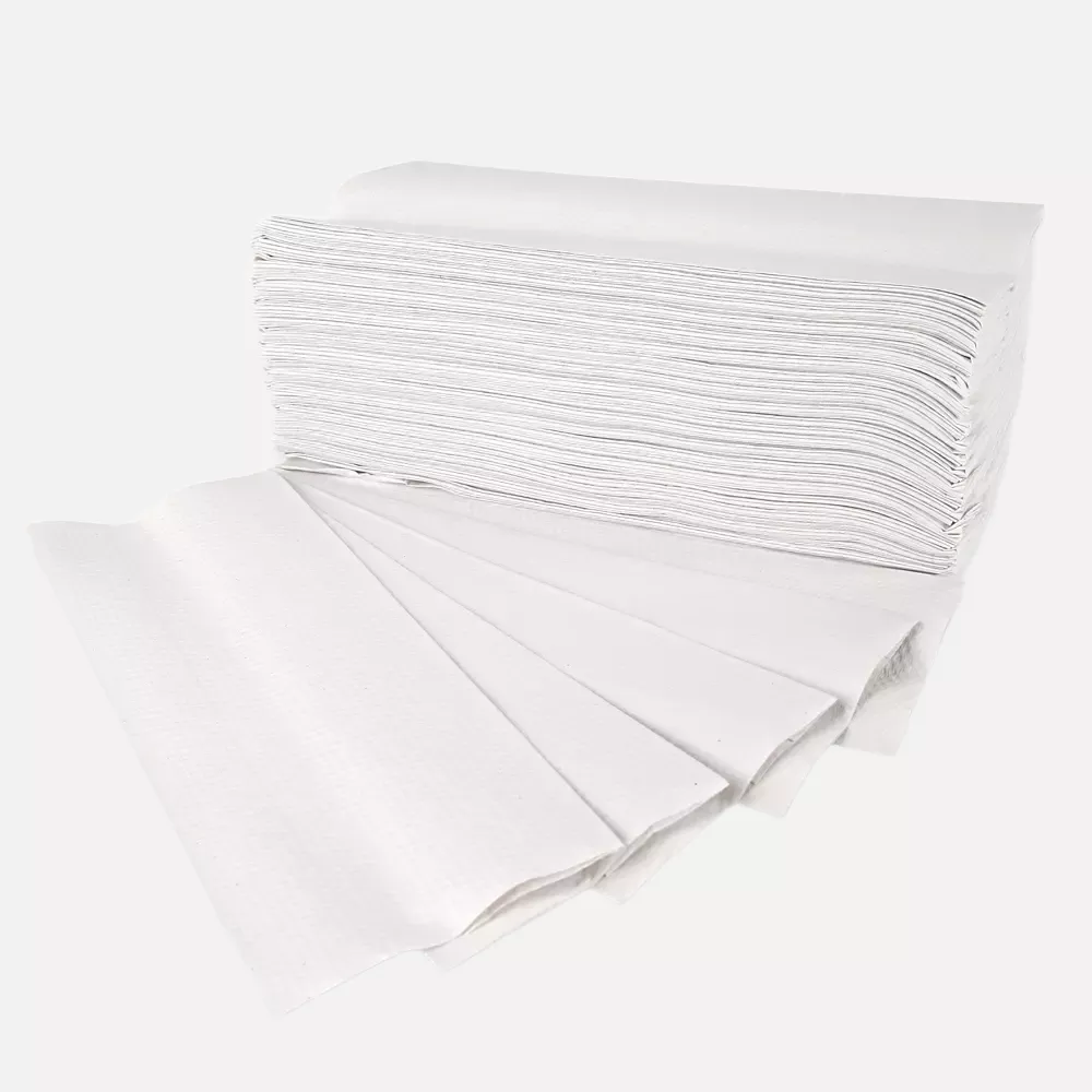 HygoClean 30464, Recycled Paper Hand Towels, 1-ply, C-fold, White, image 1
