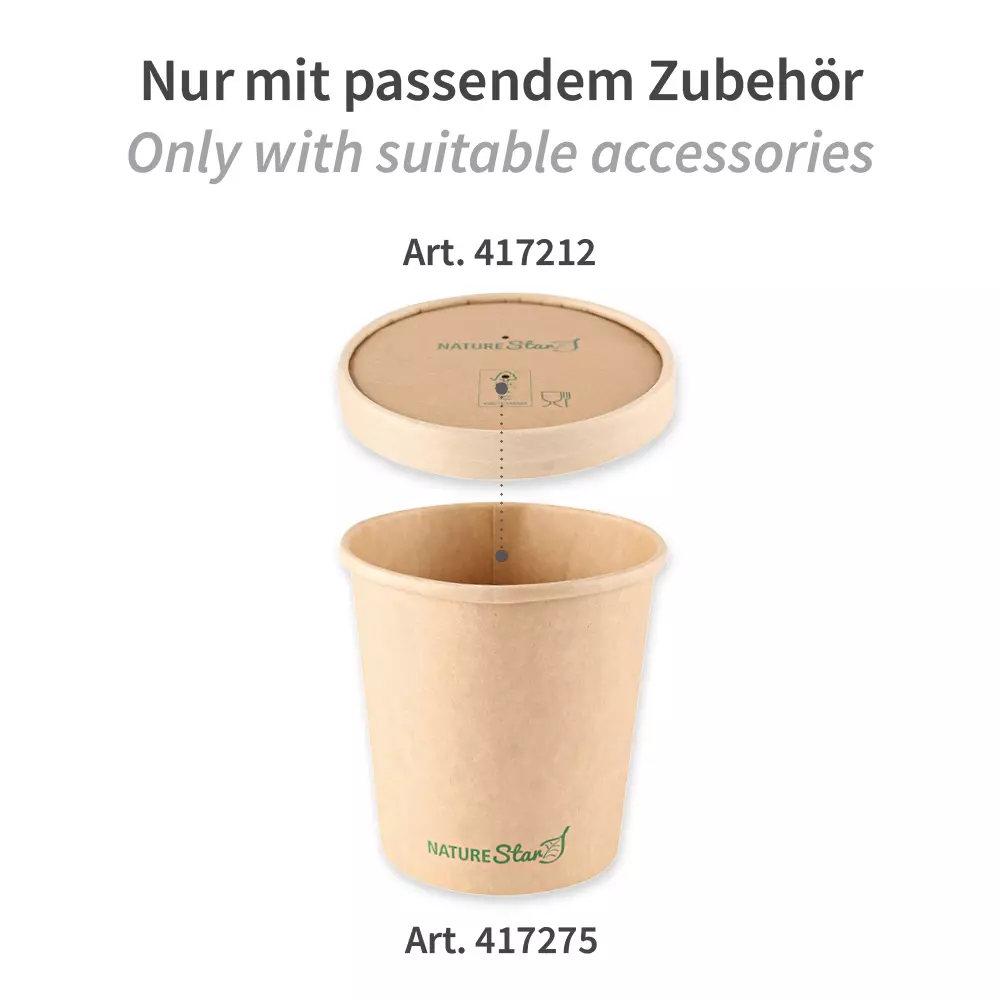 NATUREStar 417275, Minestrone Kraft Paper/PE Soup Cups, 750 ml, ø 116 mm x 115 mm, FSC®-mix, image 8