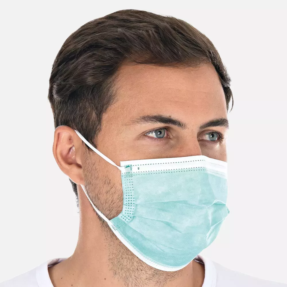 HygoStar 291771, IIR PP Face Masks, 3-ply, Green, image 2