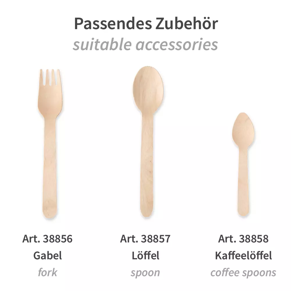 NATUREStar 38855, Organic Wood Knives, 160 mm, Dispenser Box, image 3