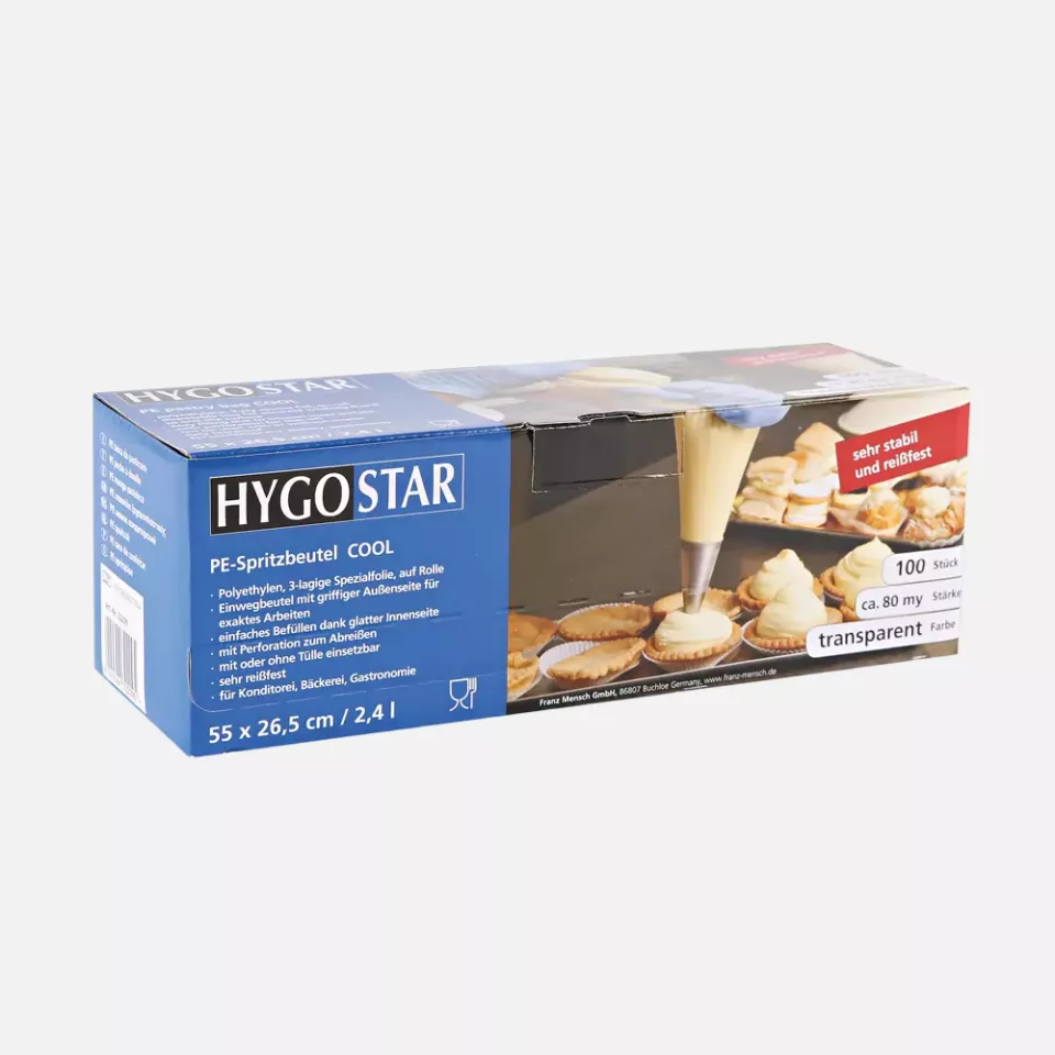 HygoStar 32209, Cool LDPE Pastry Tubes, 55 x 26.5 cm, Transparent, image 2, gallery thumbnail