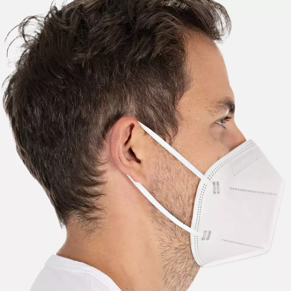 Franz Mensch 29332, FFP2 NR PP Respirators, Vertically Foldable, Earloop, Small Pack, image 4, gallery thumbnail