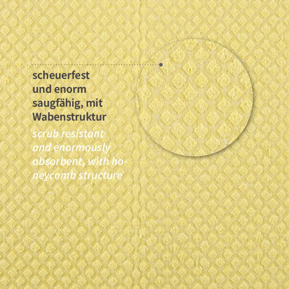 HygoClean 30138, Schwammtücher, Baumwolle/Zellulose, Gelb, image 4, gallery thumbnail