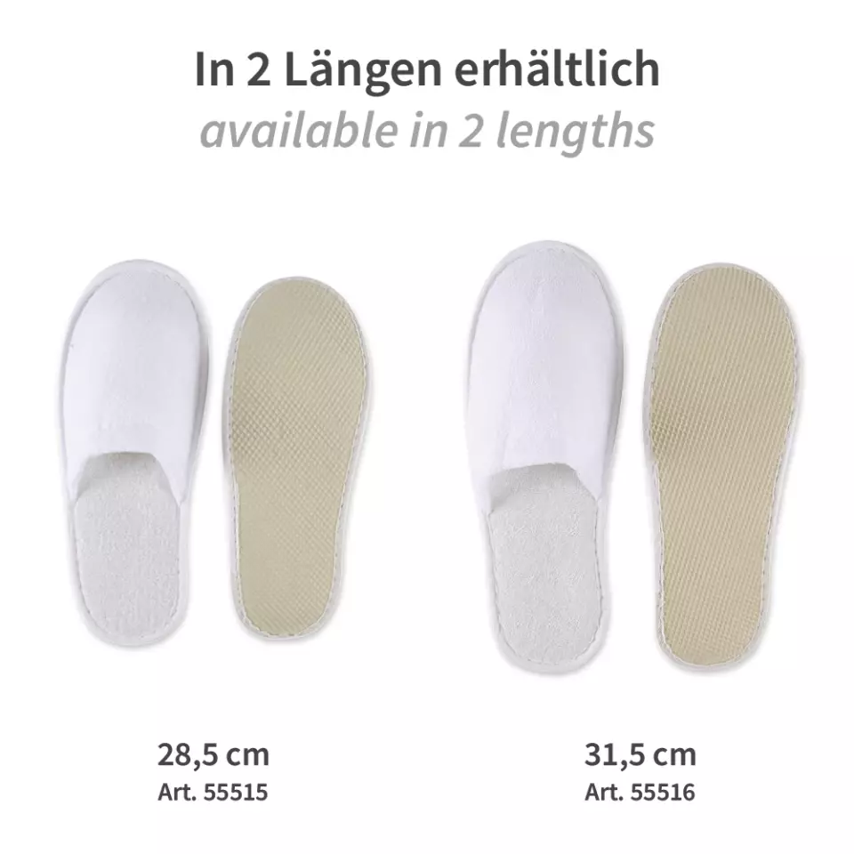 Hygonorm 55515, Classic Polyester Slippers, White, Closed, image 6, gallery thumbnail