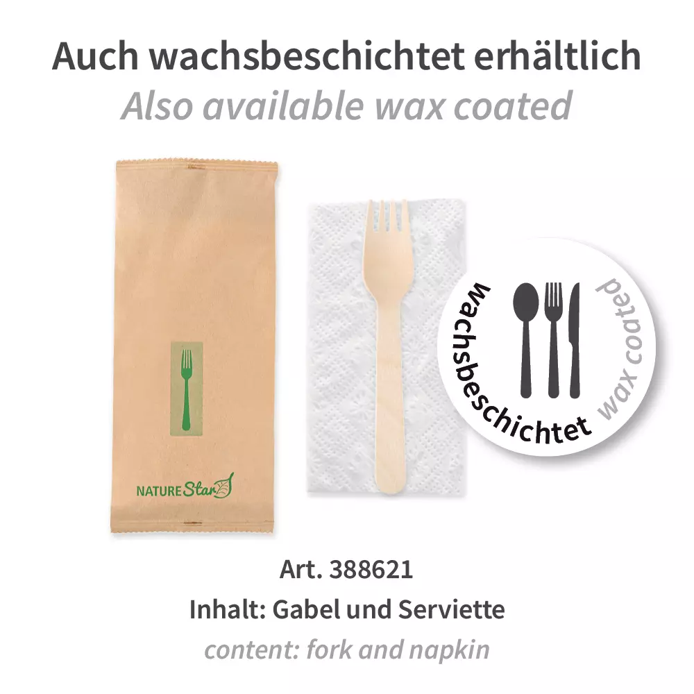 NATUREStar 388601, Organic Wood Cutlery Sets, Fork, FSC® 100%, image 5
