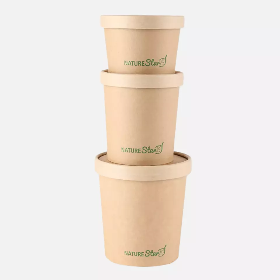 NATUREStar 417235, Minestrone Kraft Paper/PE Soup Cups, 200 ml, ø 97 mm, 60 mm, FSC®-mix, image 10, gallery thumbnail