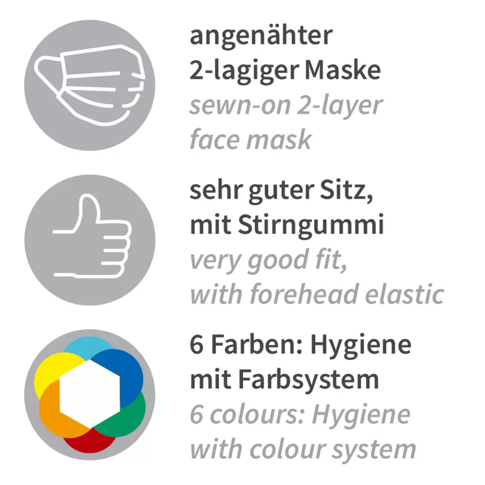 HygoStar 13203, PP Astro Caps with 2-Ply Face Mask, Purple, image 7, gallery thumbnail