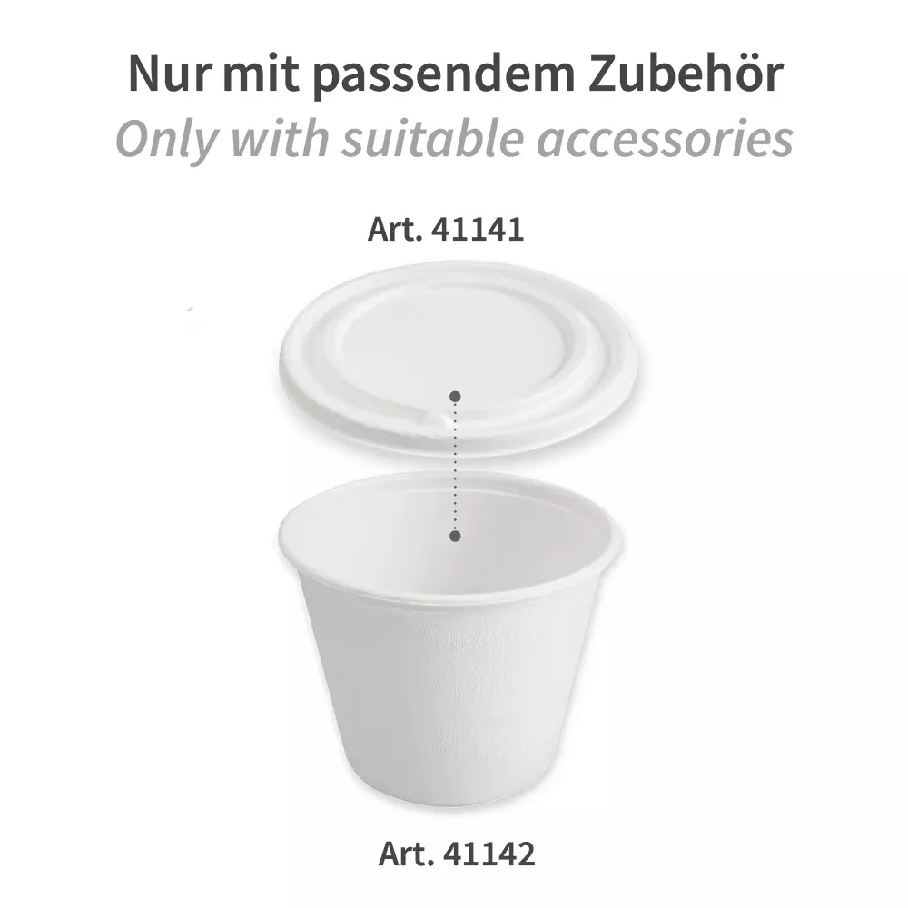 NATUREStar 41142, Organic Bagasse Soup Cups, 425 ml, Ø 105 mm, 77 mm deep, image 3