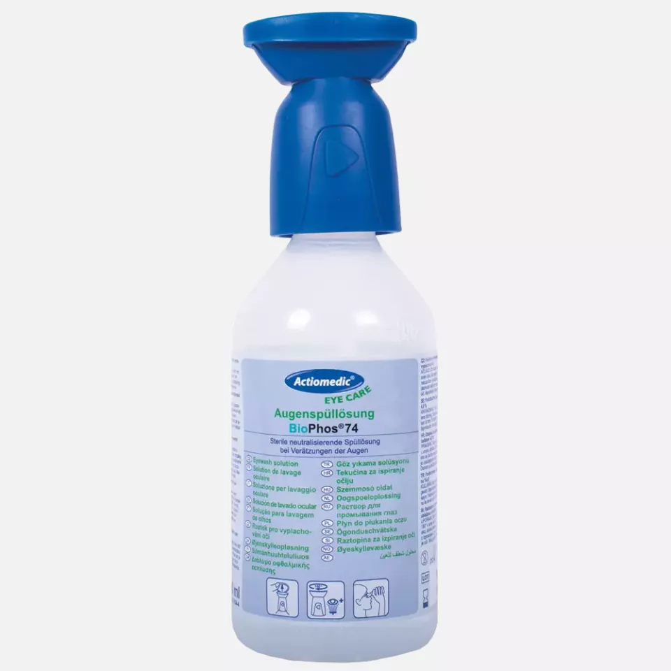 Franz Mensch 50014, Actiomedic® BioPhos®74 Eye Wash Bottle, DIN 15154-4, image 1, gallery thumbnail