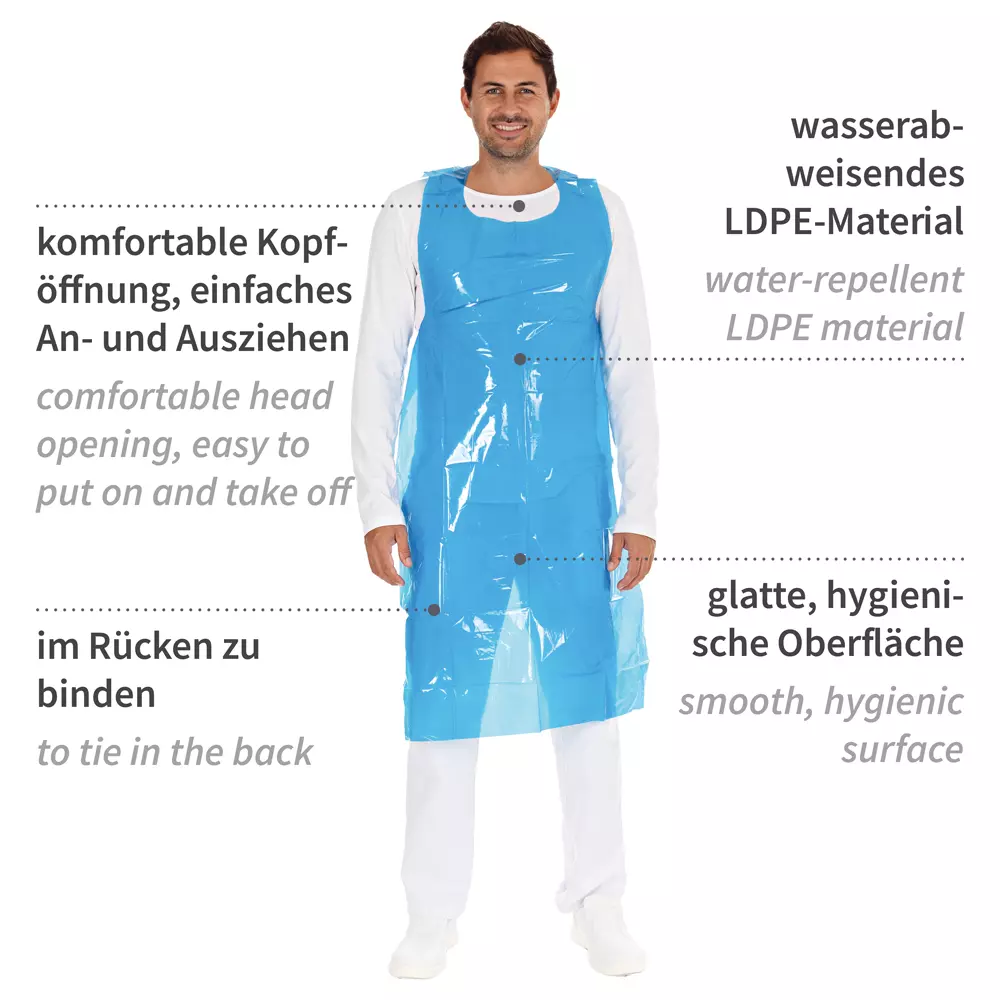 HygoStar 23176, Disposable LDPE Aprons on Roll, 35 my, image 8