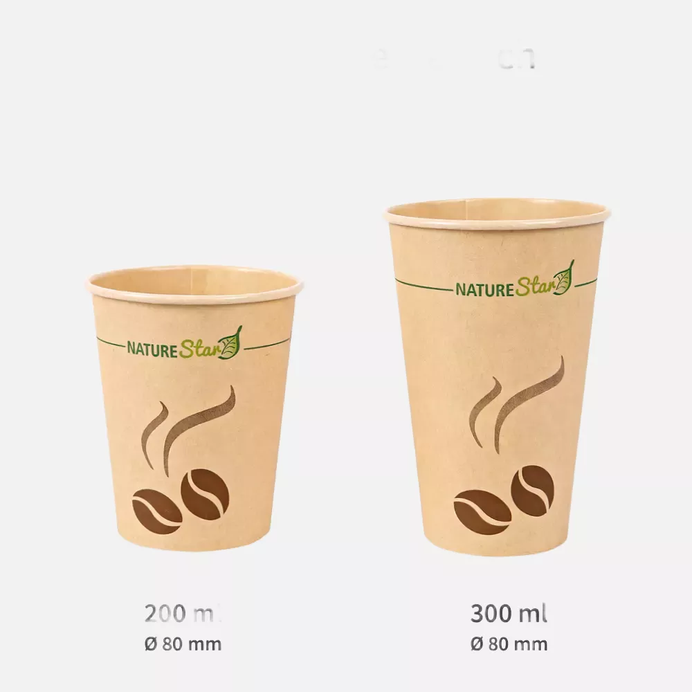 NATUREStar 406193, Mocca Bio-Kaffeebecher Kraftpapier/PLA, 200 ml / 8 oz, Ø 80 mm, FSC®-Mix, image 4