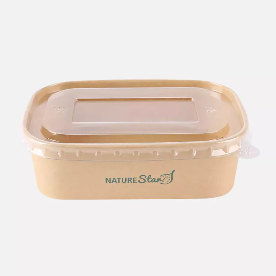 NATUREStar 417465, Takeaway Organic Kraft Paper/PE Trays, 650 ml, 172 x 120 x 50 mm, FSC®-mix, image 5, gallery thumbnail