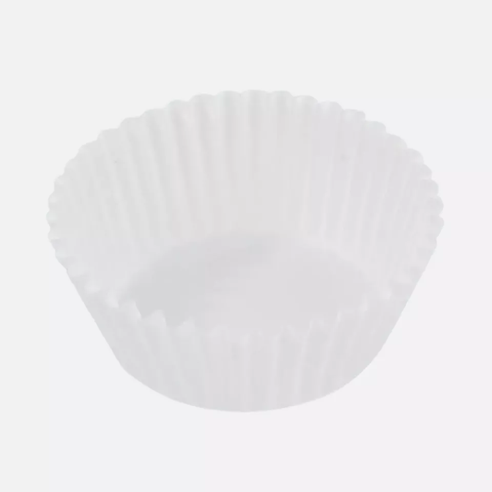 HygoStar 39020, Round Paper Baking Cups, Ø 2.6 x 1.6 cm, White, image 1, gallery thumbnail