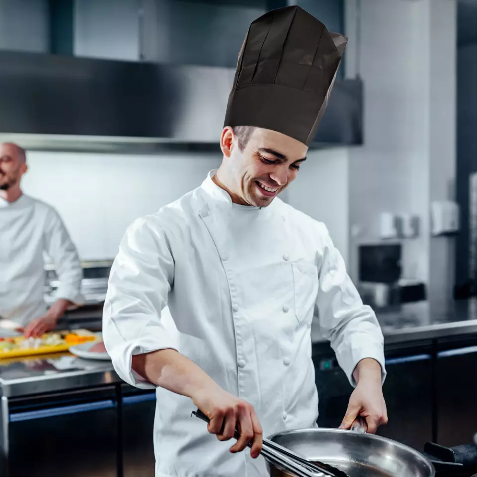 HygoStar 09803, Excellent Paper Chef's Hats, 22 cm, Black, image 10, gallery thumbnail