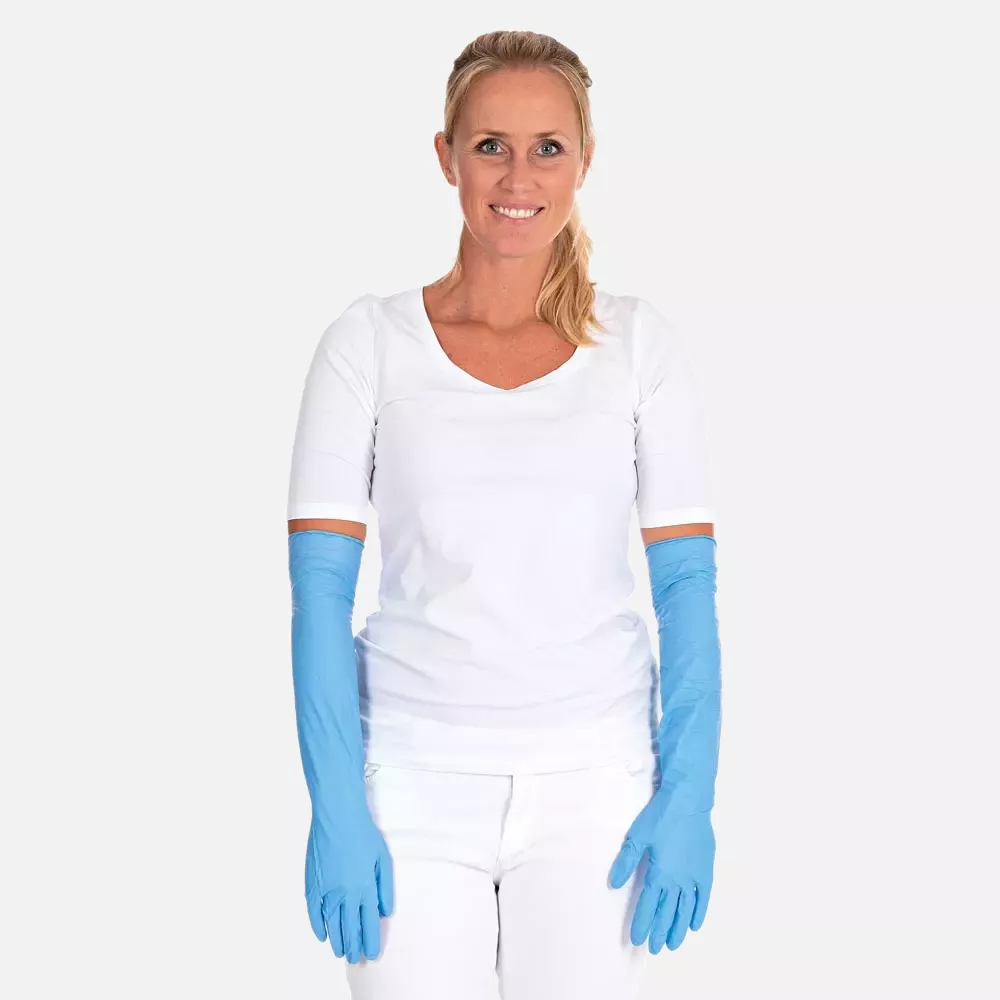 HygoStar 270032, Extra Safe Superlong Nitrile Gloves, Powder-free, image 2