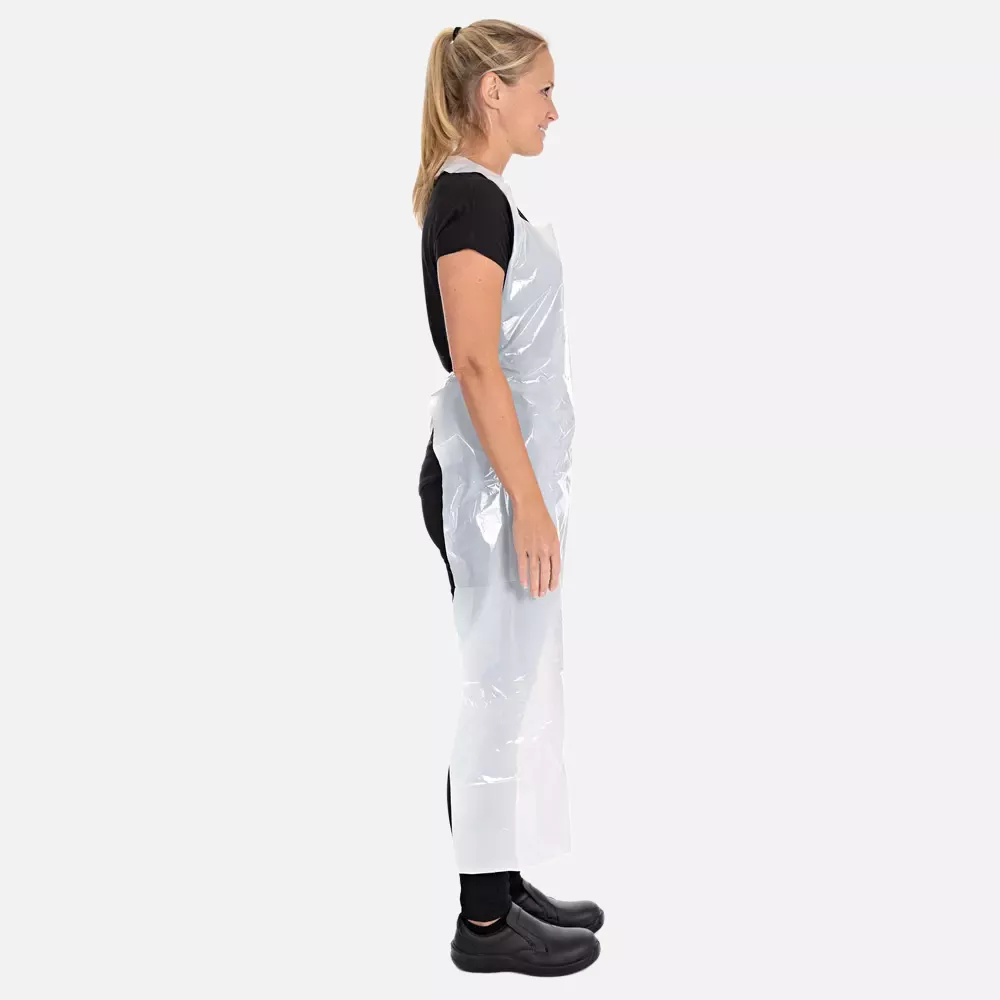 HygoStar 23212, Disposable Aprons, LDPE, 140 x 75 cm, White, in dust protection bag, 35 my, image 4