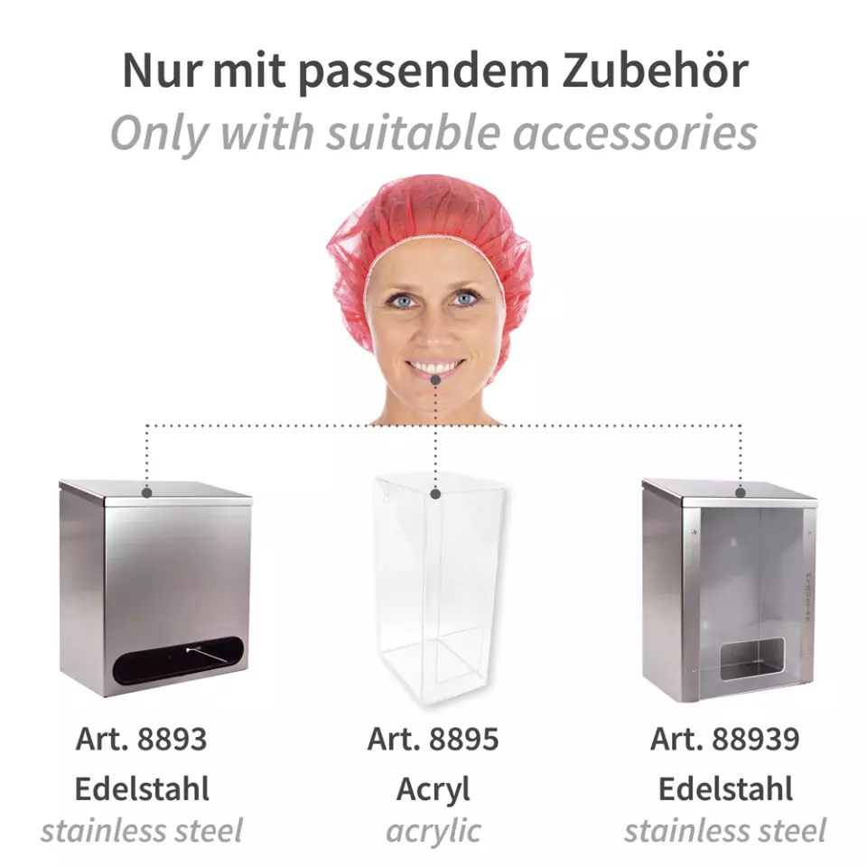 HygoNorm 12651, PP Bouffant Caps, Light, image 6, gallery thumbnail