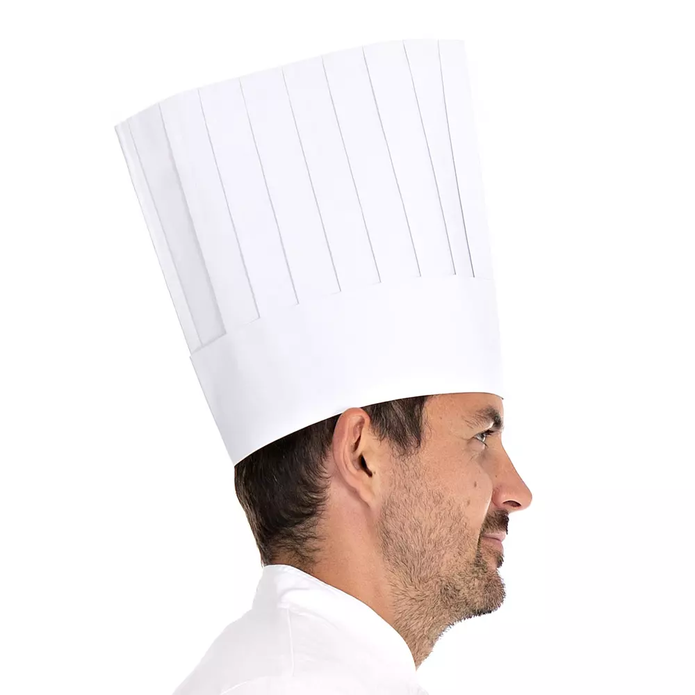 HygoStar 0195, Le Chef Paper Chef's Hats, 25 cm, White, image 3