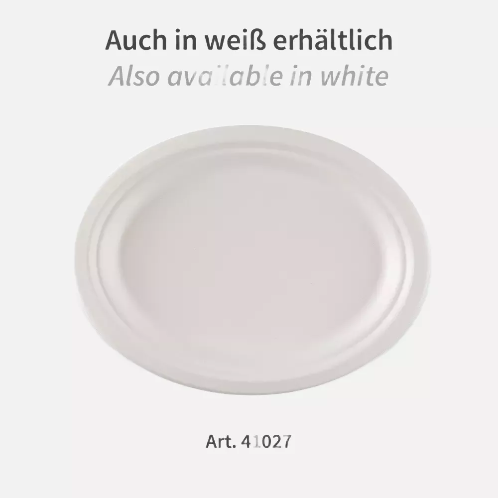 NATUREStar 410275, Oval Bagasse Plates, 260 x 200 mm, image 5