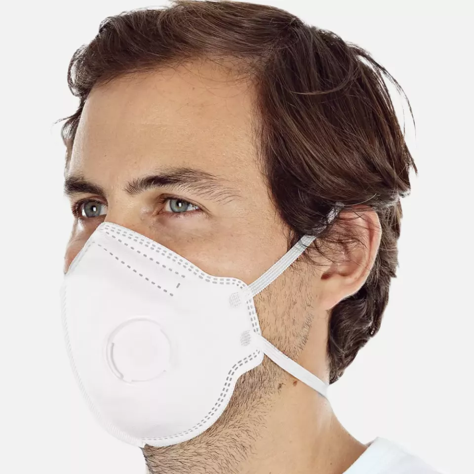 HygoStar 29330P, FFP2 NR Respirators, Vertically Foldable, With Valve, PP, Economy Pack, image 4, gallery thumbnail