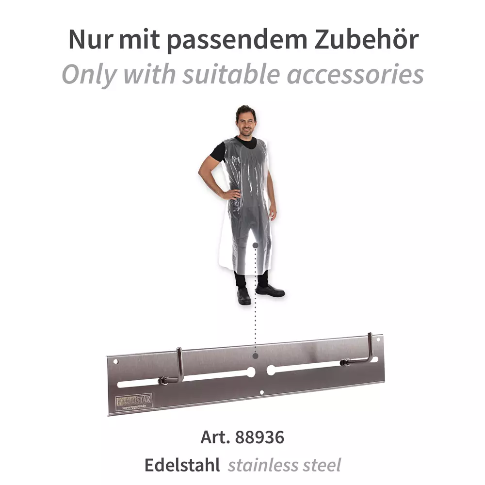 HygoStar 23616, LDPE Full Body Aprons, 30 my, image 2