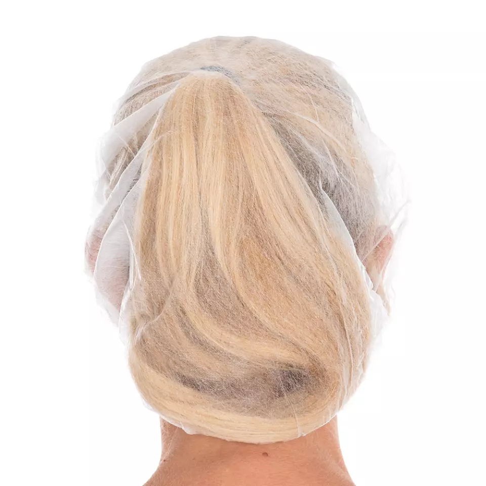 HygoNorm 126419, PP Bettina Eco Bouffant Caps, ø 53 cm, White, image 4, gallery thumbnail