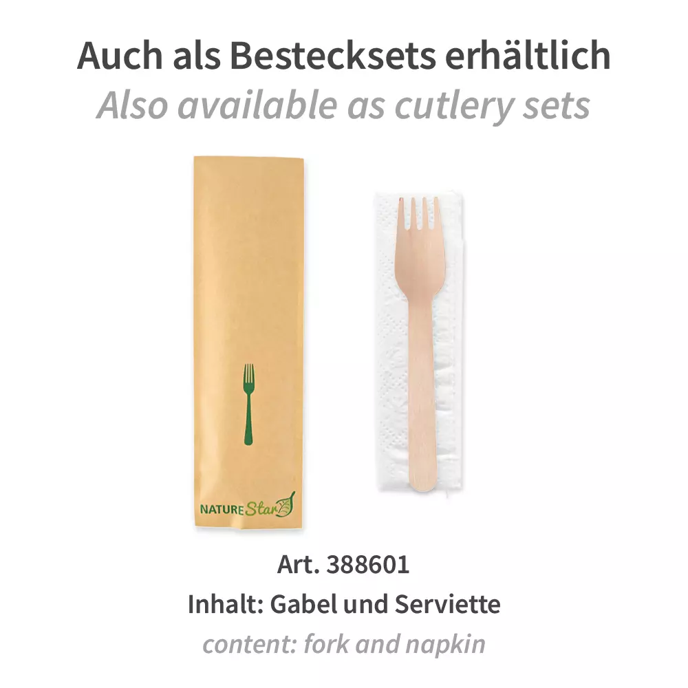 NATUREStar 388561, FSC® 100% Organic Wood Forks, 160 mm, image 4