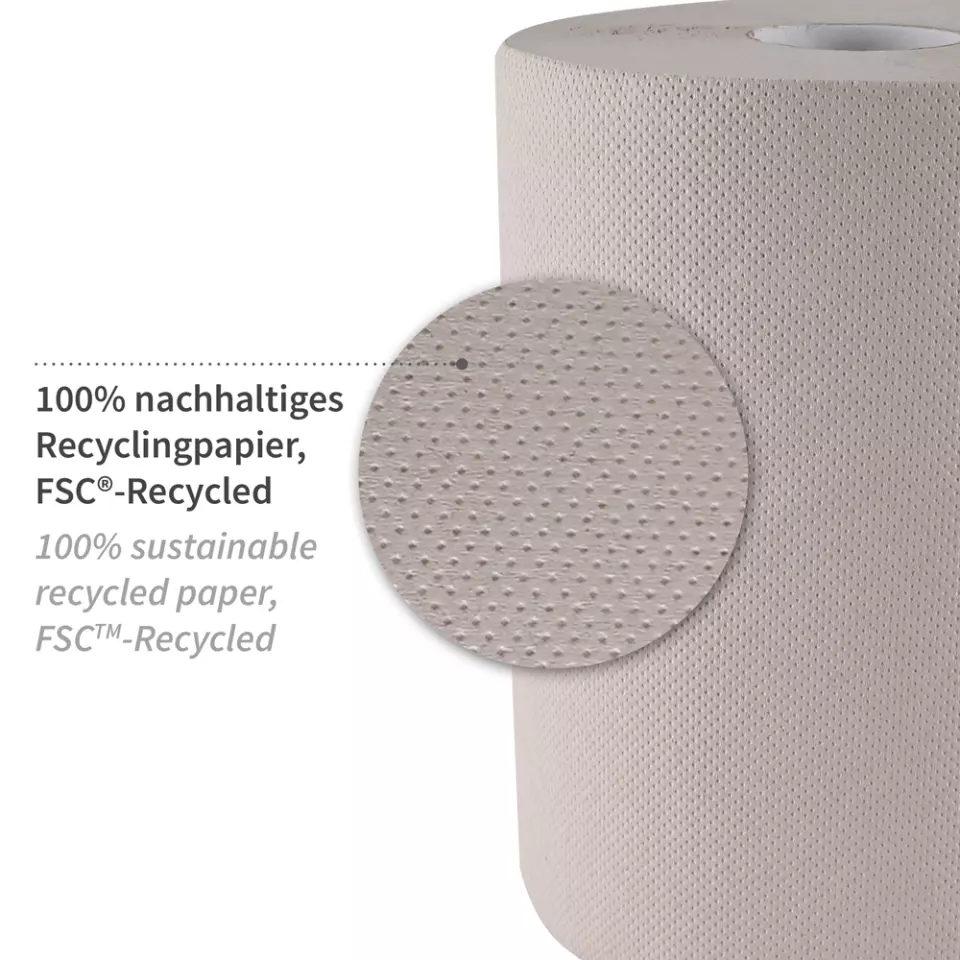 NATUREStar 304125, Organic Recycled Paper Towel Rolls, 3-ply, Centerfeed, Natural, FSC®-Recycled, image 3, gallery thumbnail