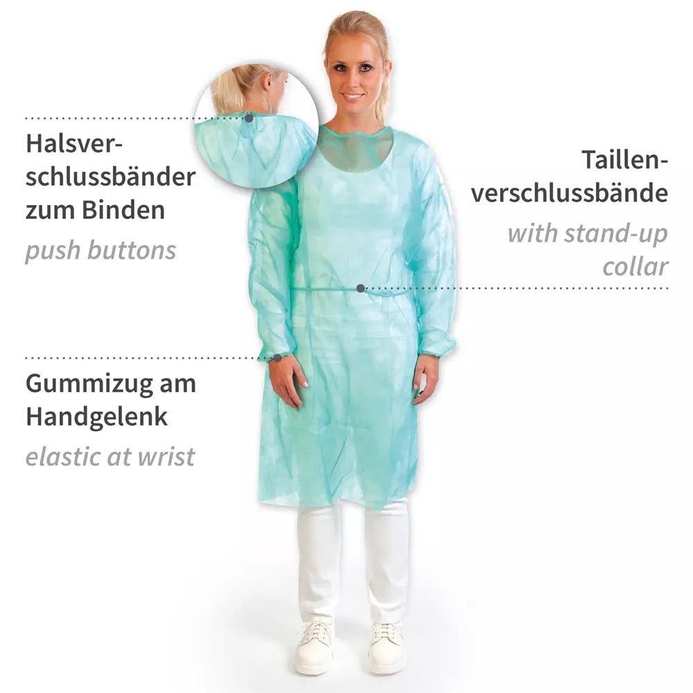 HygoStar 27740, PP Gowns with Elastic Wrist Band, image 2