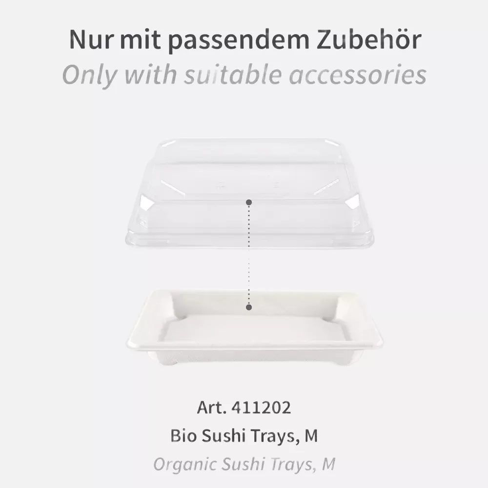 NATUREStar 400417, PET-Deckel für Sushi-Schalen, M, 170 x 110 x 30 mm, image 2