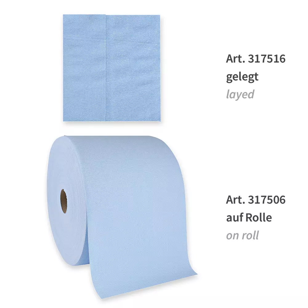 HygoClean 317506, Zellstoff-Reinigungstücher, auf Rolle, Blau, image 4