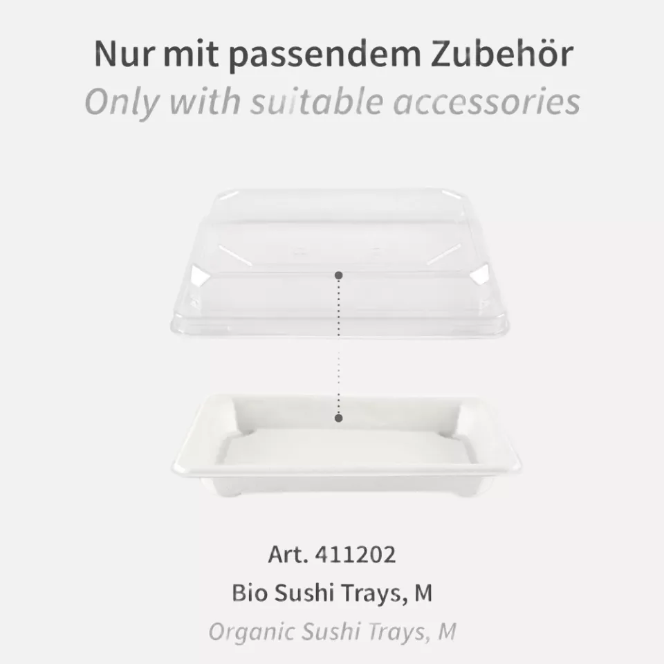 NATUREStar 400417, PET-Deckel für Sushi-Schalen, M, 170 x 110 x 30 mm, image 2, gallery thumbnail