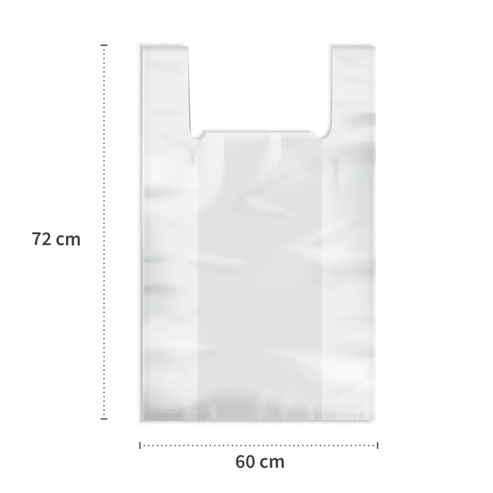 HygoClean 32994, HDPE Garbage Bags, 50 l, With Handle, Roll, Transparent, image 4