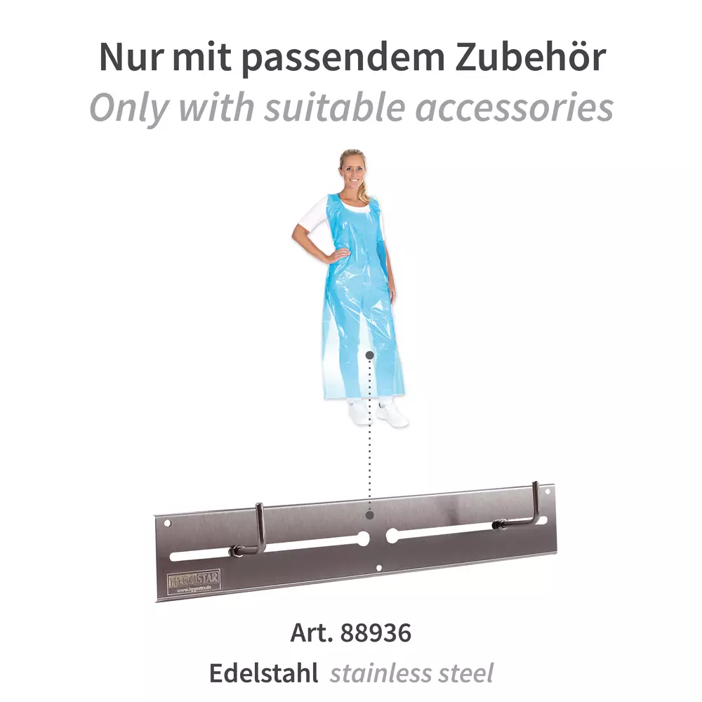 HygoStar 2356, Disposable LDPE Aprons, 60 my, 125 x 75 cm, image 6